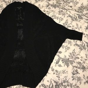 Black oversized cardigan